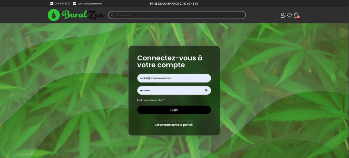 Boutique e-commerce Bural'Zen