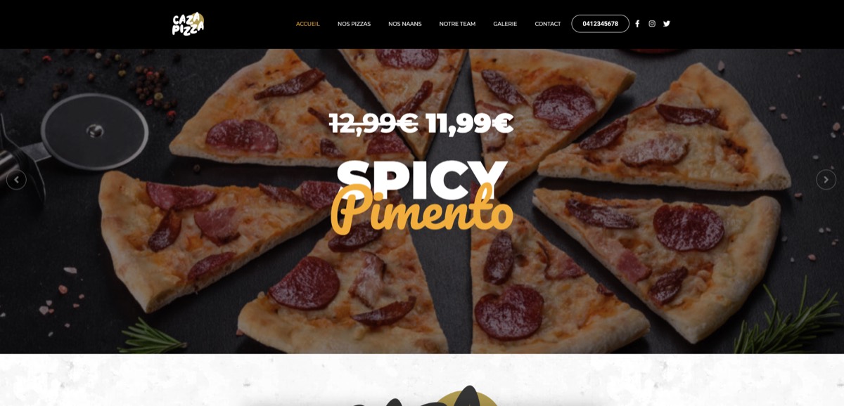 Site Casa Pizza Sorgues